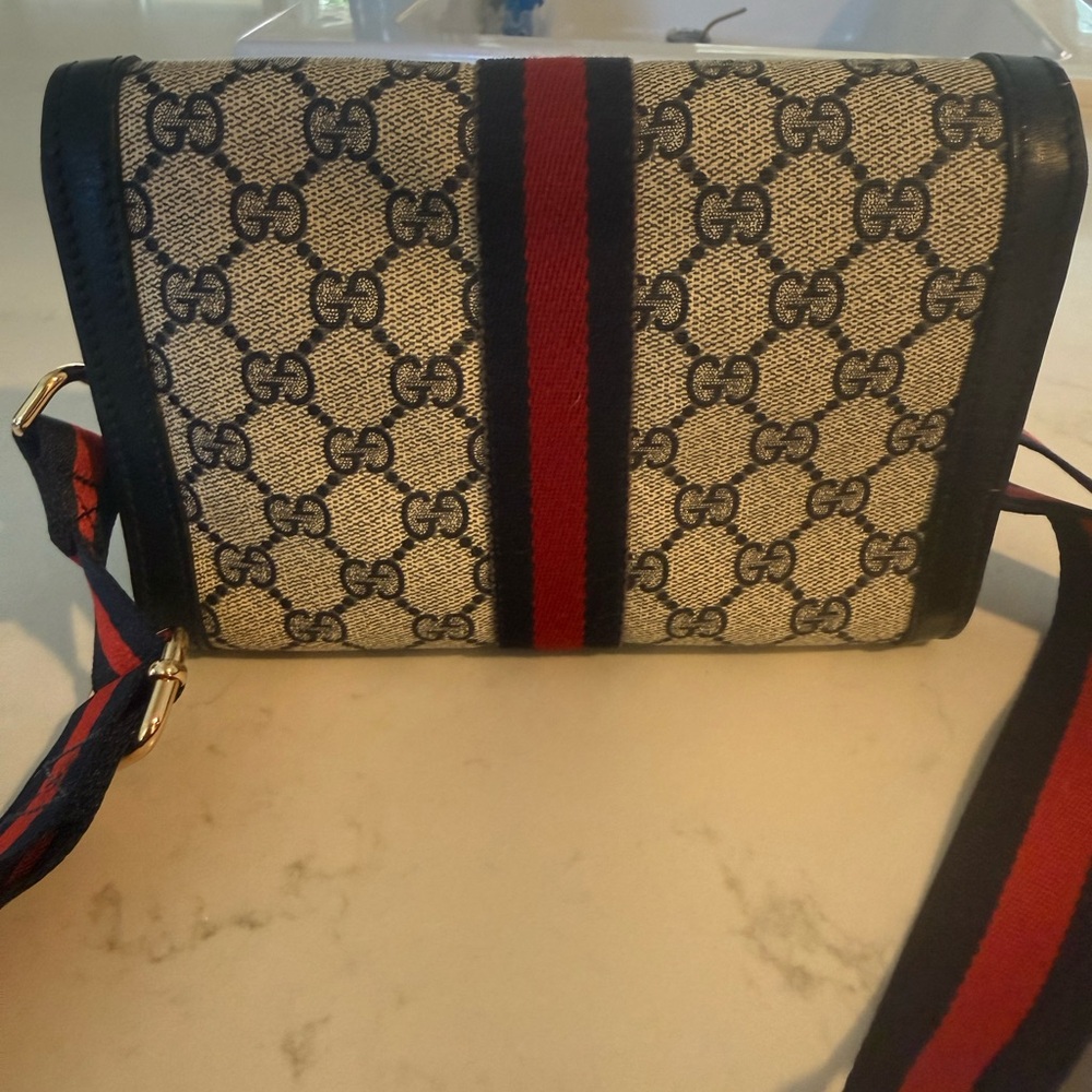 Vintage Gucci Accessory Collection GG Supreme Web Stripe Clutch Bag, - Picture 11 of 11